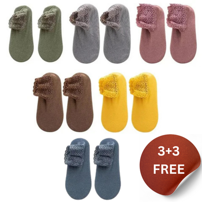 Happy™ LaceSocks: 6 Par Blonder Varm Ull Damesokker