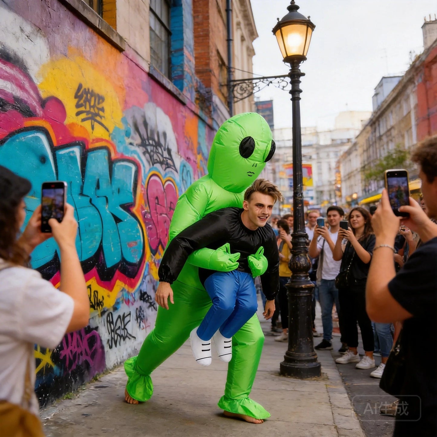 Kletshuts™ AlienCostume: Sjov Alien Carry Design Øje Fangst Parti Kostume
