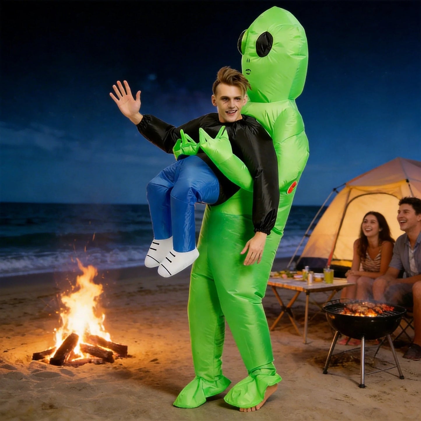 Kletshuts™ AlienCostume: Sjov Alien Carry Design Øje Fangst Parti Kostume