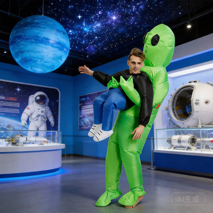 Kletshuts™ AlienCostume: Sjov Alien Carry Design Øje Fangst Parti Kostume