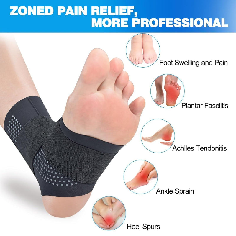 Happy™ AnkleSupport 1+1 GRATIS: Pustende Ankelkompresjon Smertelindring Heldagsstøtte