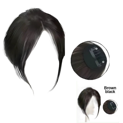 Rose® HairBangs 1+1 GRATIS: Delvis hår pannelugg hårstykke foran klemme