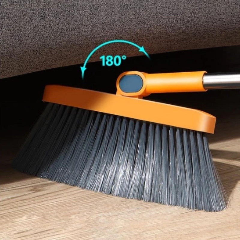Cleaner Pro° FlexibleBroom: Justerbar Langt Håndtag Nem Opbevaring Fleksibel Fejeblad