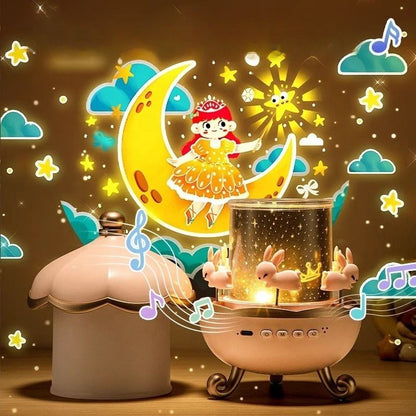 Ledsen™ BunnyProjector: Multi Film Lys Bunny Design Farverig Projektor