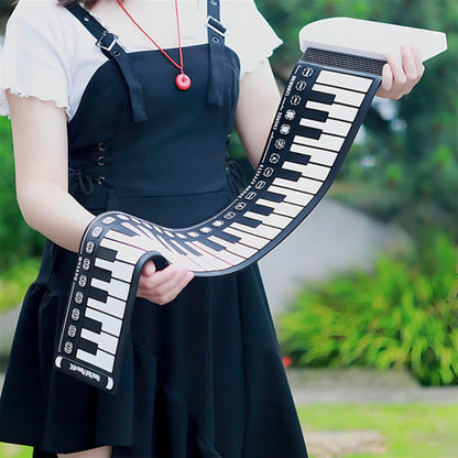 Kletshuts™ PortablePiano: Letvægts Musik Rul-Op Bærbar Klavertastatur