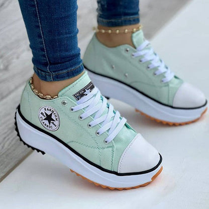 Happy™ ComfySneakers: Komfortable Mote-Sneakers Sko Til Kvinner