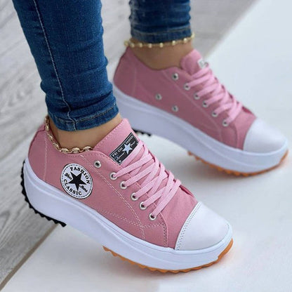 Happy™ ComfySneakers: Komfortable Mote-Sneakers Sko Til Kvinner