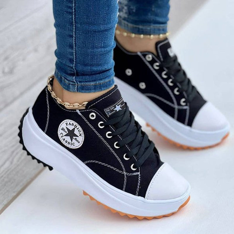 Happy™ ComfySneakers: Komfortable Mote-Sneakers Sko Til Kvinner