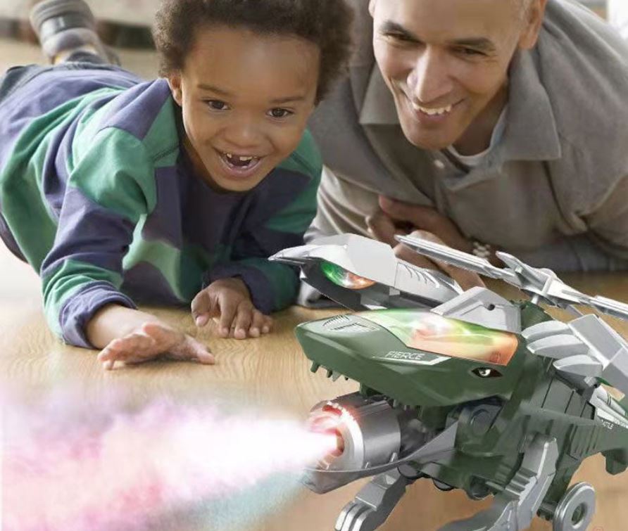 Kletshuts™ Dino - LED Transformerende Dinosaur Helikopter Leketøy