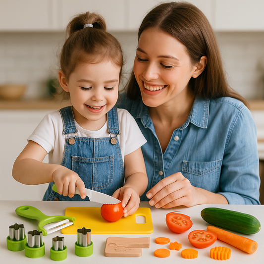 Kletshuts™ KidsKitchen: Trygg skjærelek for barn – Kjøkkenleketøysett