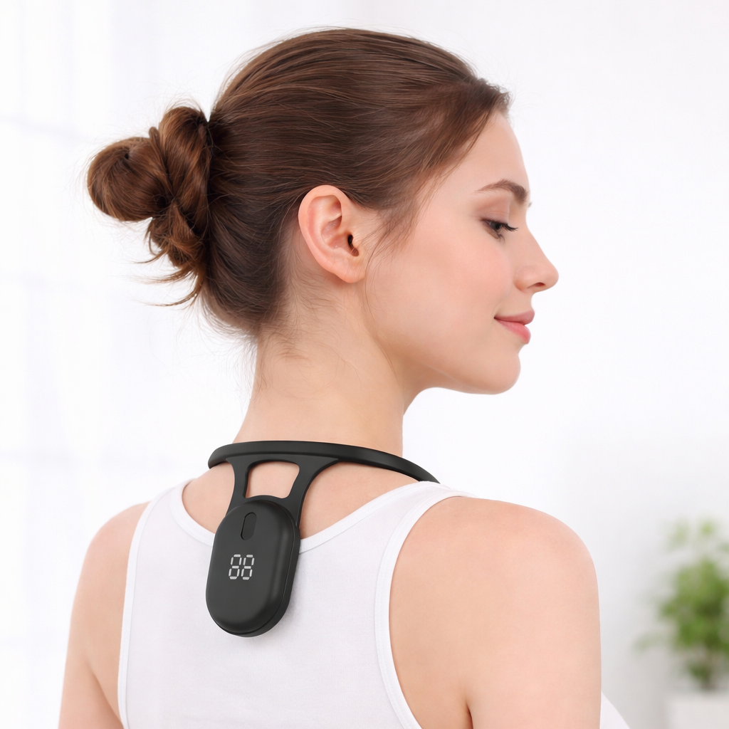 SmartPosture: Mikro-Vibrations Smart Positur Træner Tilbage Og Nakke Korrigerer