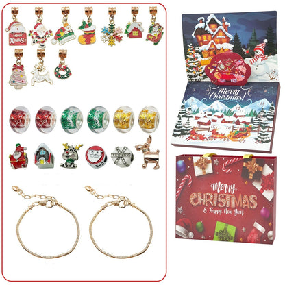 Jewelance™ BraceletCalendar: DIY Jule Adventskalender Armbånd Charm Sett