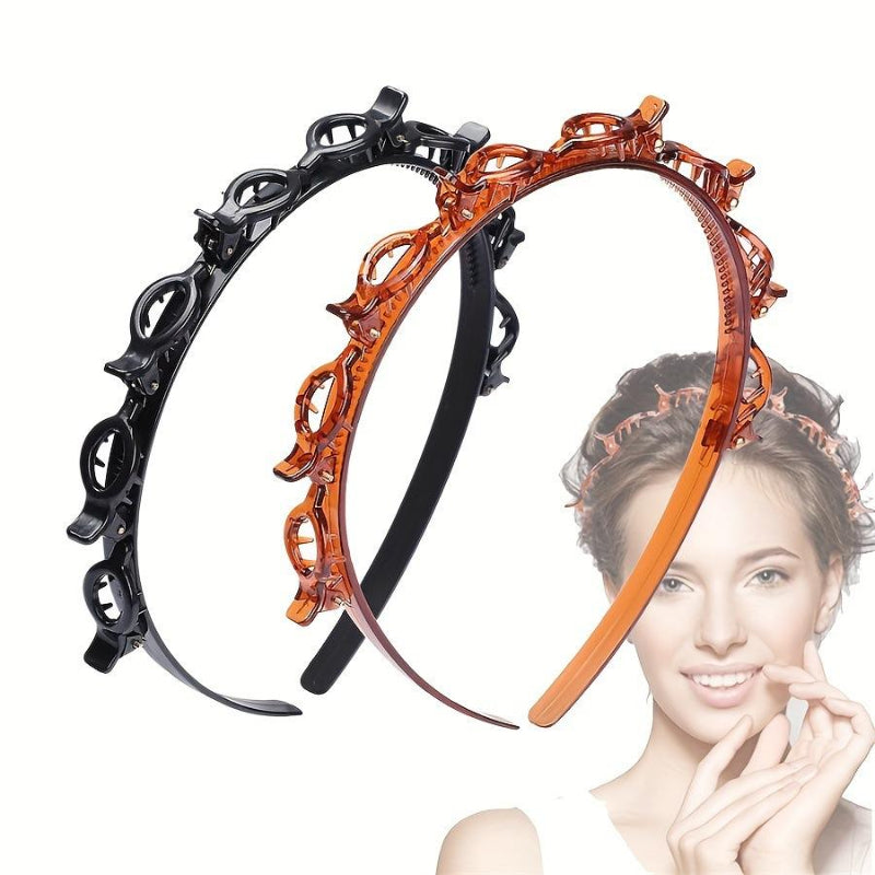 Rose® ClipHeadband 1+1 GRATIS: Nem Styling Multigreb Pandebånd Hår Klip