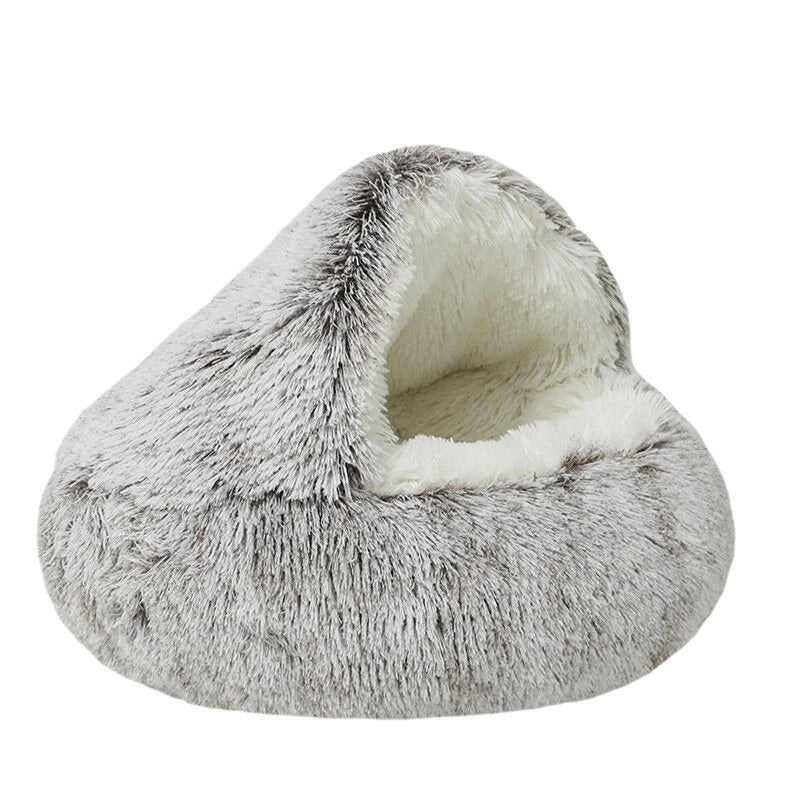 DogCatFri™ CozyCave - Premium Plysj-Sengehule Til Kjæledyr