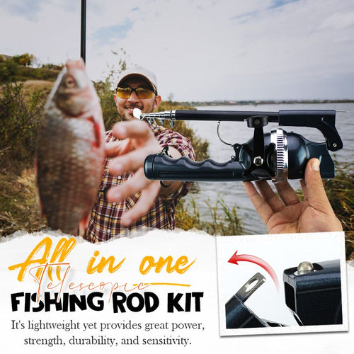 FishRod - Bærbar Teleskopisk Fiskestang