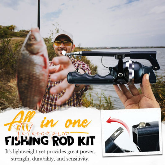 FishRod - Bærbar Teleskopisk Fiskestang