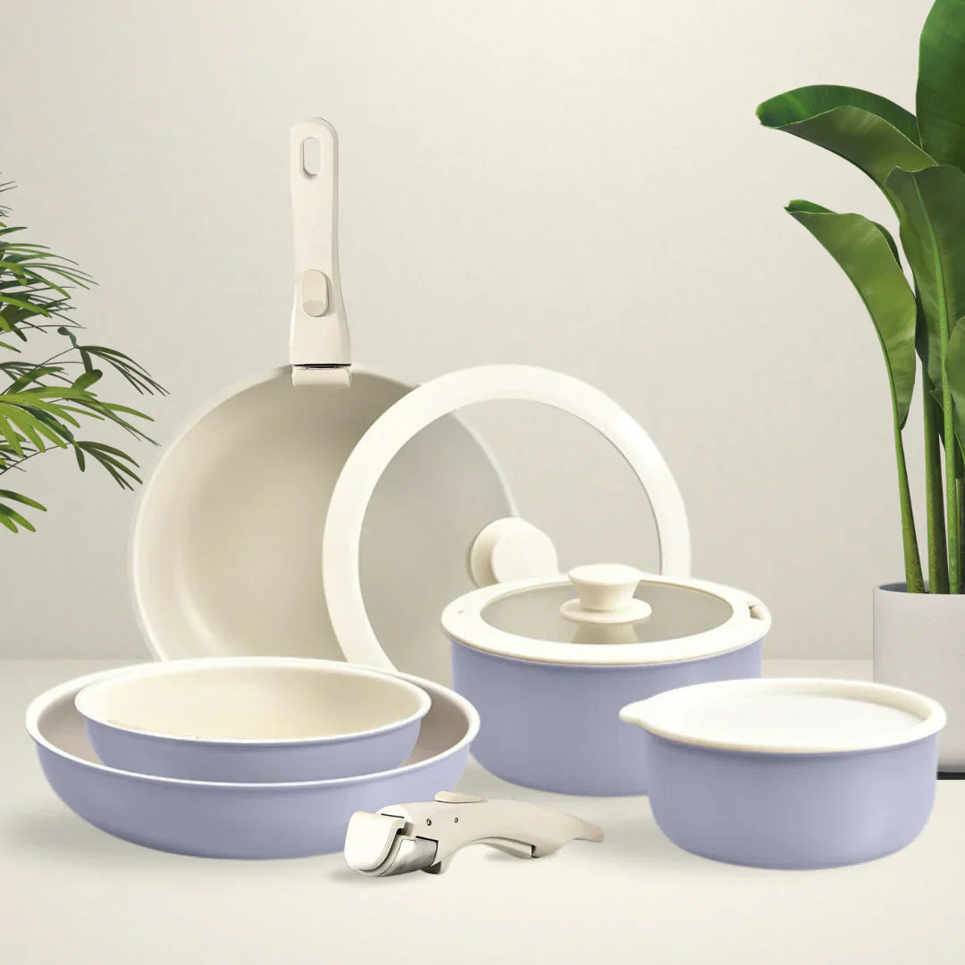 Globetrek° CeramicPans: Avtakbart Non-stick Stekepannesett
