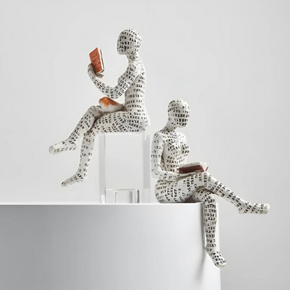 ReaderDecor 1+1 GRATIS: Lesefigur Dekor Til Skrivebord Og Hylleutstilling