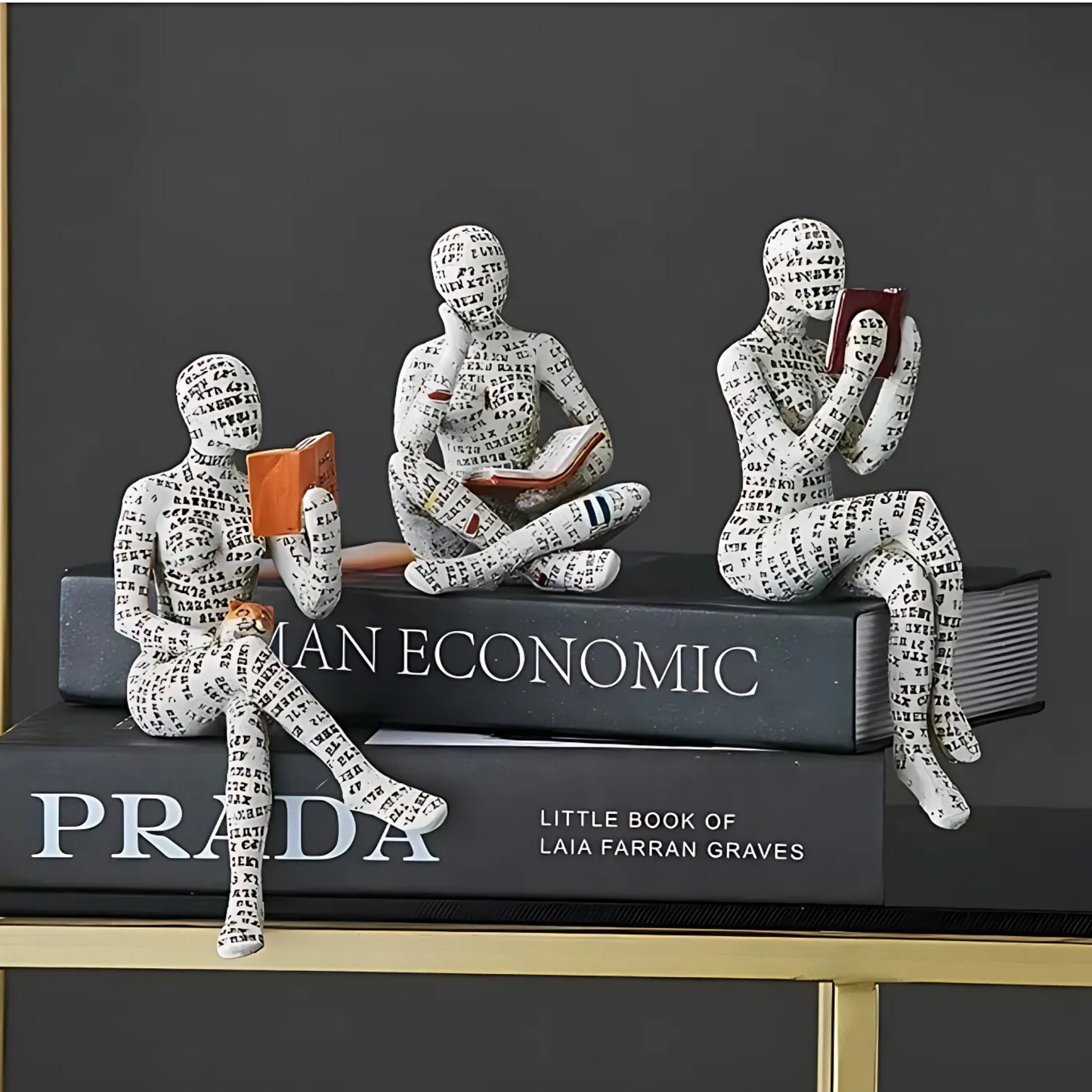 ReaderDecor 1+1 GRATIS: Lesefigur Dekor Til Skrivebord Og Hylleutstilling