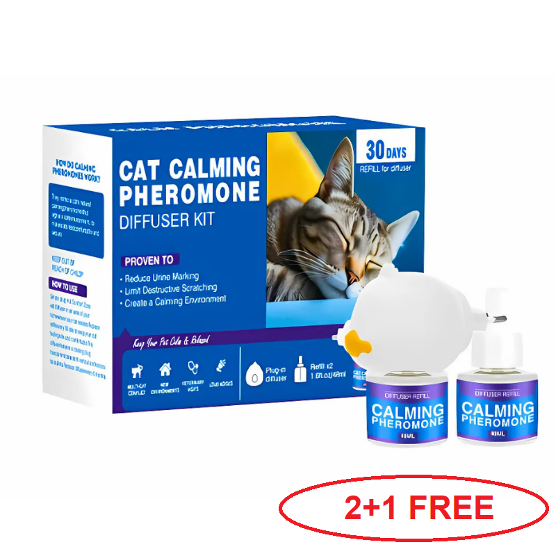 DogCatFri™ PetDiffuser: Kjæledyrberoligende Feromondiffusor Sett
