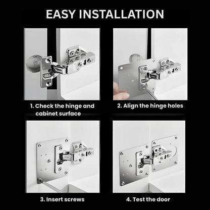 HingePlate 1+1 GRATIS: DIY Møbler Hengsler Reparasjon Sideplate