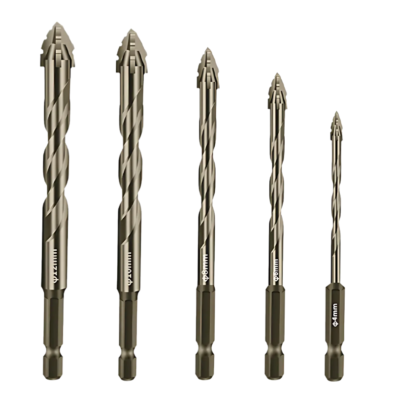 DrillBit: Multifunksjonell Høy Ytelse Skarp Og Slitesterk Borebitssett