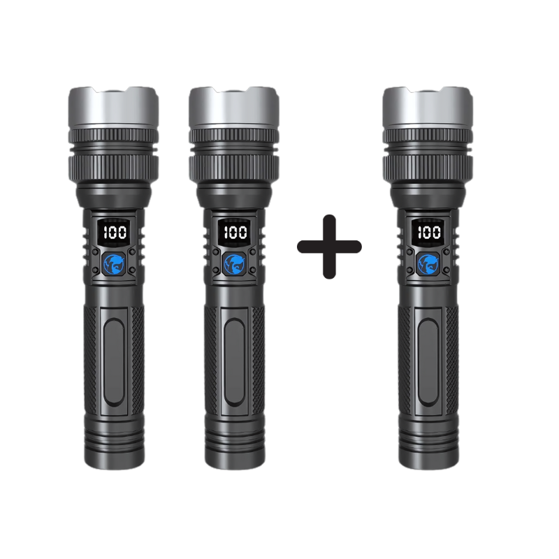 Ledsen™ AdjustableFlashlight: Ultrabright Oppladbar Lommelykt Med Justerbar Stråle