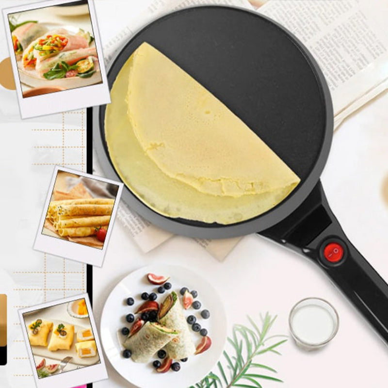 Globetrek° CrepeMaker: Hurtig Jævn Opvarmning Premium Elektrisk Crepe Maker