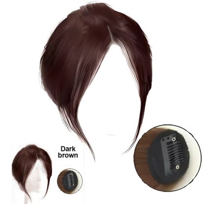 Rose® HairBangs 1+1 GRATIS: Delvis hår pannelugg hårstykke foran klemme