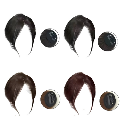 Rose® HairBangs 1+1 GRATIS: Delvis hår pannelugg hårstykke foran klemme