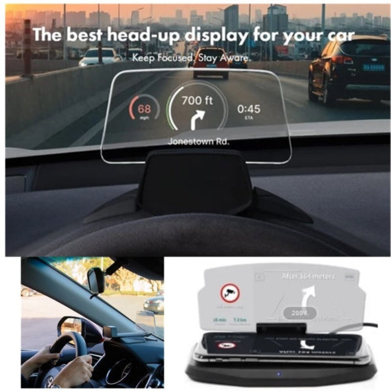 SmartDrive - Smart Safe GPS Navigation Heads Up Display Kjøreassistanse