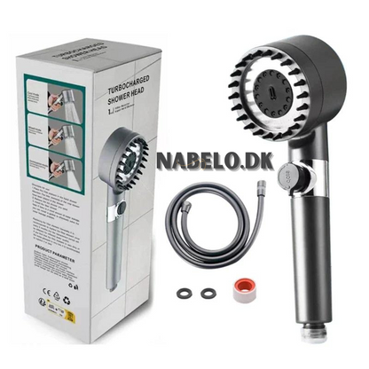 Borhe® Shower - 4-i-1 Multifunksjonelt Dusjhode For Massasje Og Hudpleie