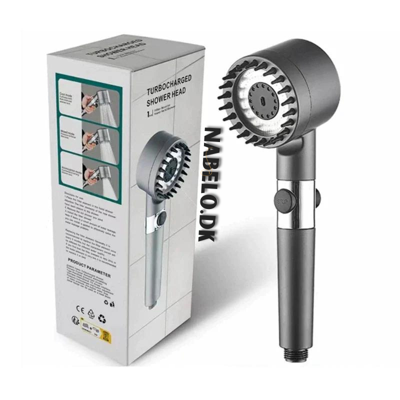 Borhe® Shower - 4-i-1 Multifunksjonelt Dusjhode For Massasje Og Hudpleie