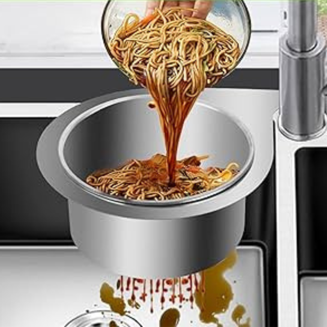 Globetrek° SinkStrainer 1+1 GRATIS: Rustfritt Filter Svanestil Vask Sil