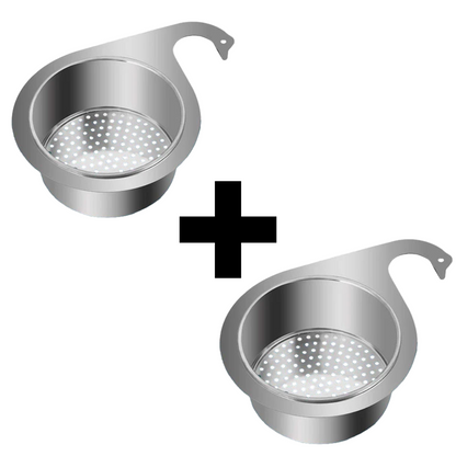 Globetrek° SinkStrainer 1+1 GRATIS: Rustfritt Filter Svanestil Vask Sil