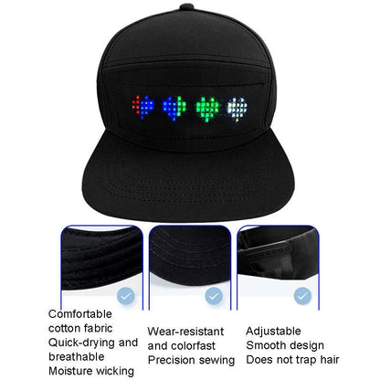 Icone™ DisplayCap: DIY LED Lys Besked Display Bluetooth Kontrol Kasket