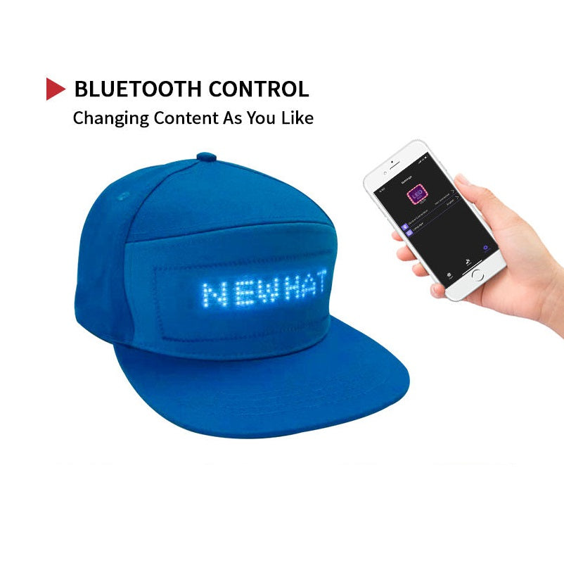 Icone™ DisplayCap: DIY LED Lys Besked Display Bluetooth Kontrol Kasket