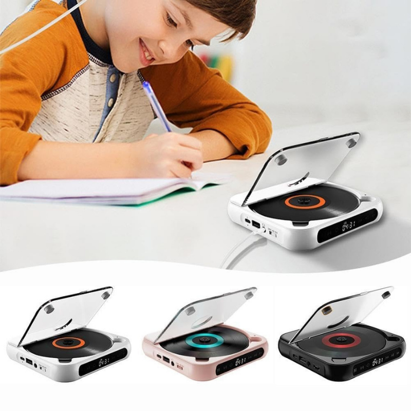 CDPlayer: Bærbar Bluetooth og Kablet CD-spiller