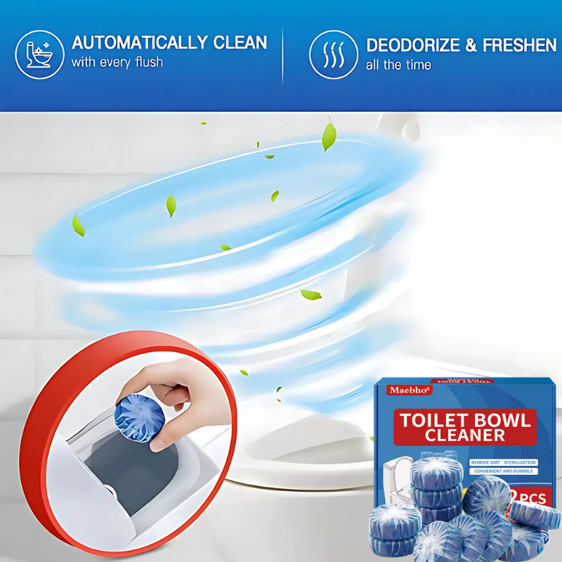Cleaner Pro° ToiletTablets: Automatiske Drop-in Toalettrenstabletter