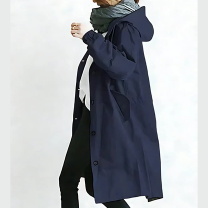 Icone™ ElegantCoat - All-Weather Lett Komfort Hette Elegant Frakk