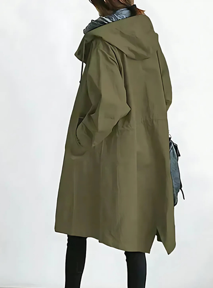 Icone™ ElegantCoat - All-Weather Lett Komfort Hette Elegant Frakk