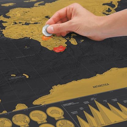 ExploreMap 1+1 GRATIS - Kradse Slukket Udforske Verden Rejse Tracker Vise Kort