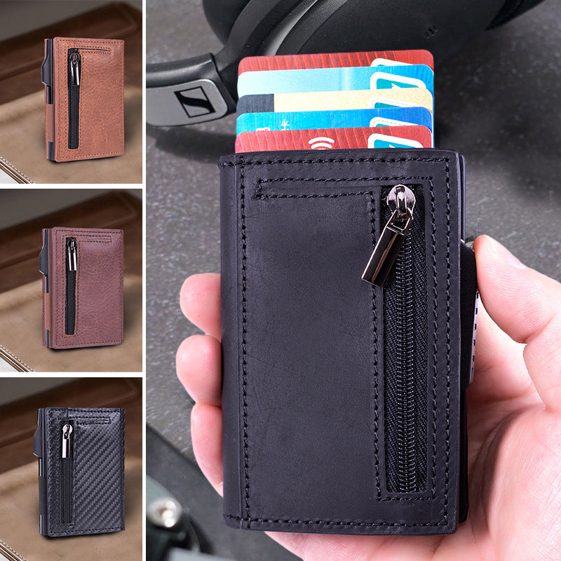 Icone™ CardHolder: Automatisk Slank Pop-up Kortholder Og Lommebok