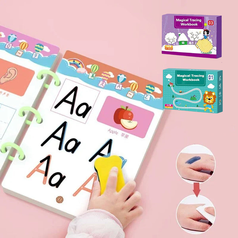 Kletshuts™ ActivityBook: Sporing Og Tegning Pedagogisk Gjenbrukbar Arbeidsbok