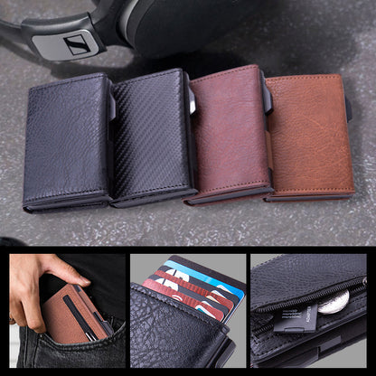 Icone™ CardHolder: Automatisk Slank Pop-up Kortholder Og Lommebok