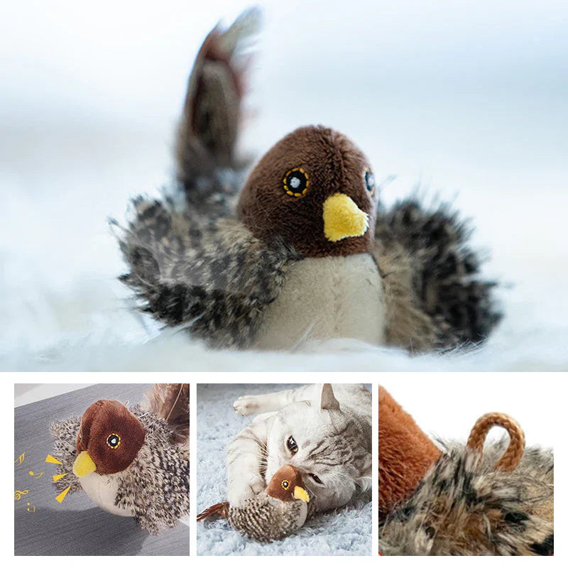 Catfri® BirdToy: Interaktiv Kvitrende Fugleleke Til Katter
