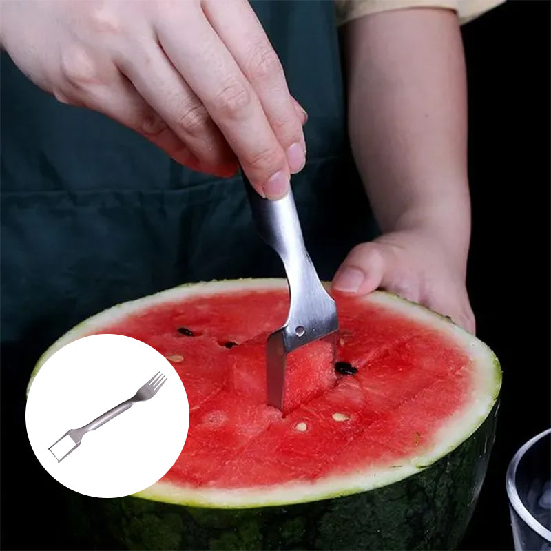 Globetrek° FruitCutter: 2-i-1 Multifunksjonell Fruktgaffel og -Kutter