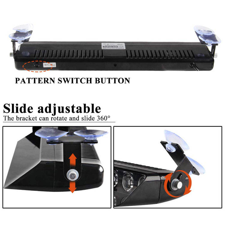 Ledsen™ FlashBar: Dashboard Montering Høj Synlighed LED Strobe Flash Bar Lys