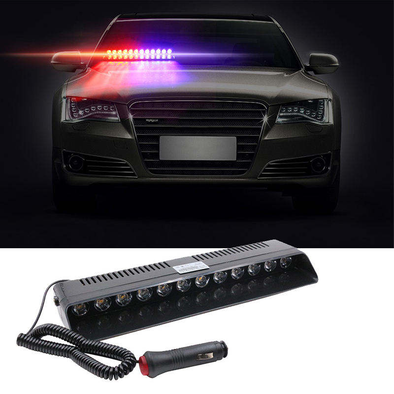 Ledsen™ FlashBar: Dashboard Montering Høj Synlighed LED Strobe Flash Bar Lys