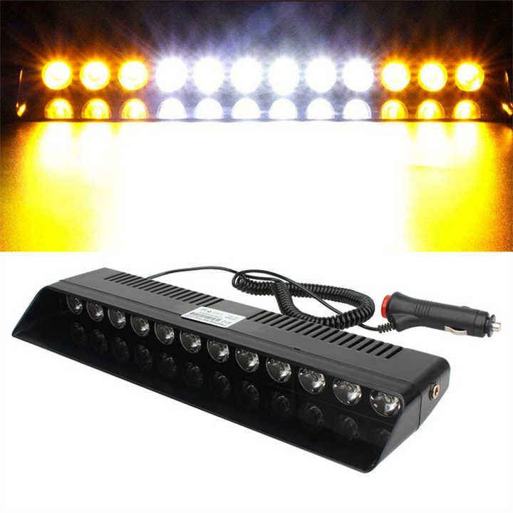 Ledsen™ FlashBar: Dashboard Montering Høj Synlighed LED Strobe Flash Bar Lys
